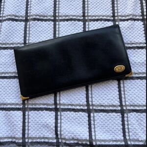 Dunhill Calf Skin Black and Gold Wallet